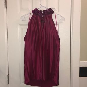 Elie Tahari Silk High Neck Blouse